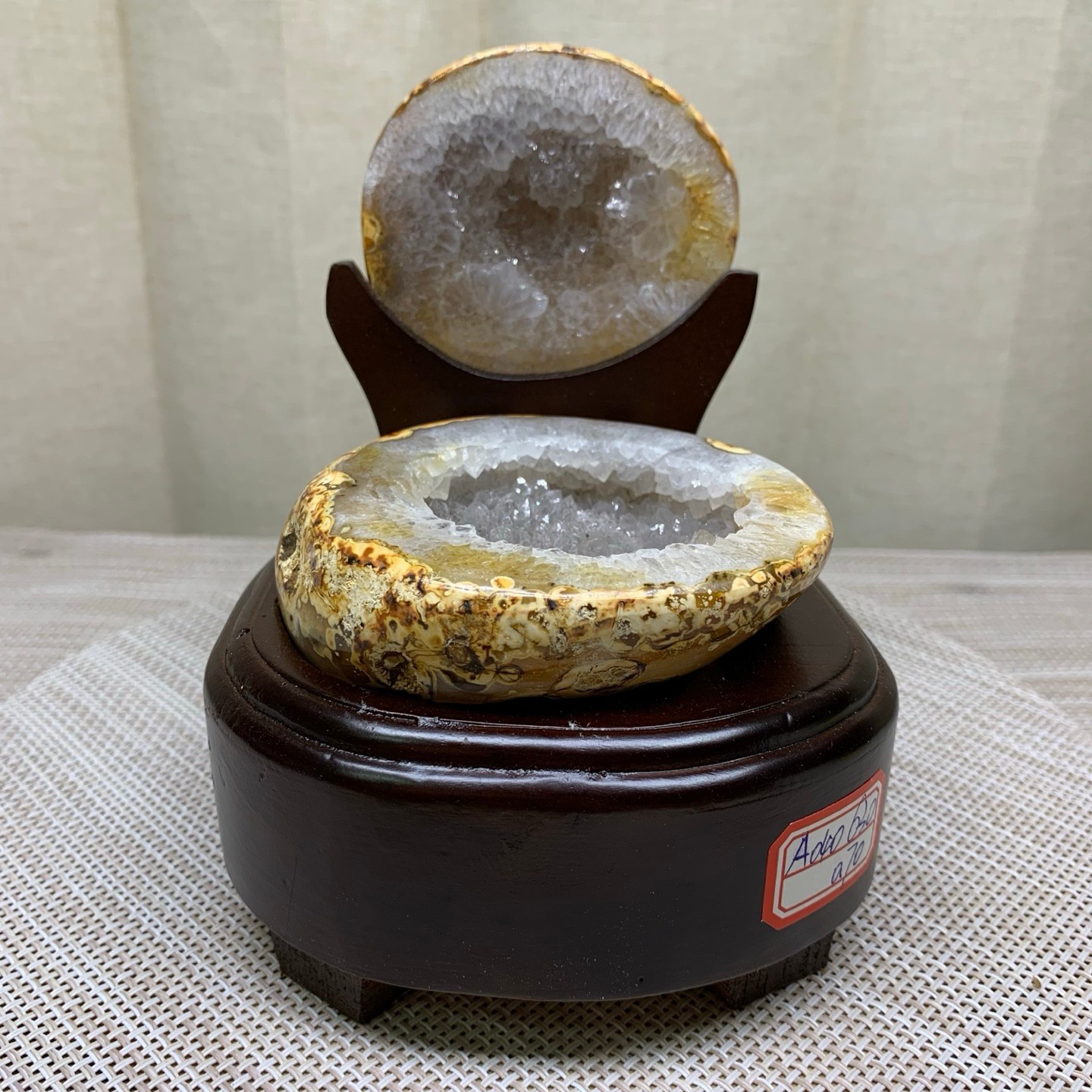1.5LB Natural amethyst Agate Treasure Basin Quartz Geode cluster Healing decor