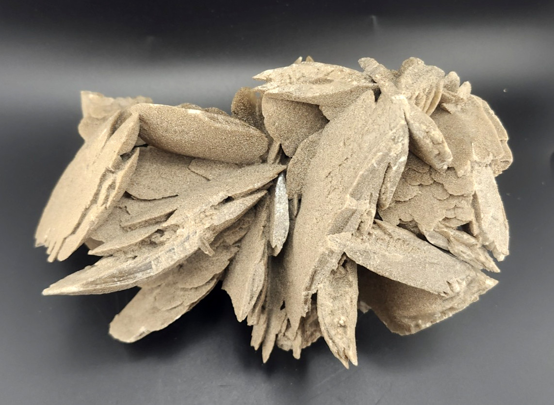 Hourglass Selenite Gypsum Crystal Cluster Oklahoma Old Stock 1286 Grams!