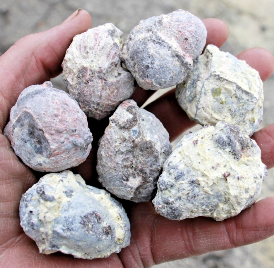 Two Pounds, 10-15 Whole Dugway Geodes • 1.5″ – 2.0″ diam.