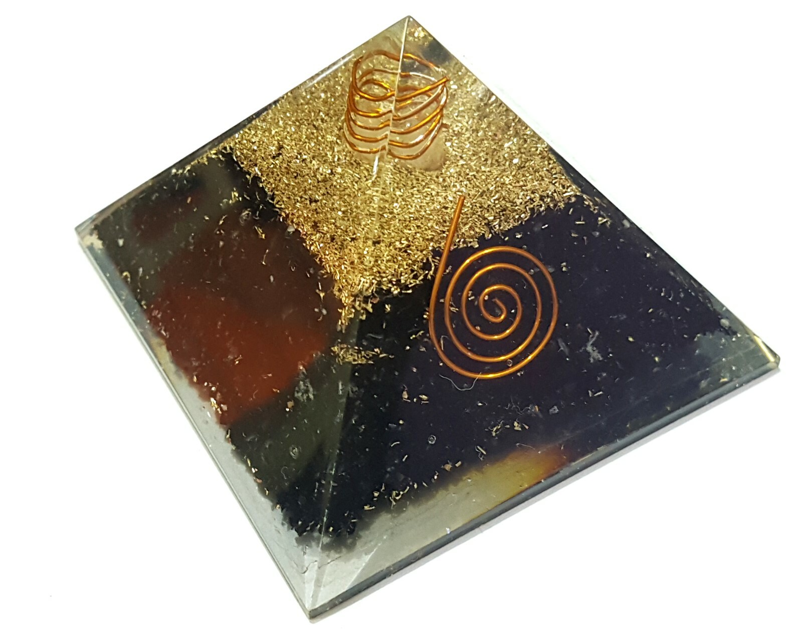 Black Tourmaline 75mm Big EMF Protection Natural Stone Orgone Pyramid Reiki Heal