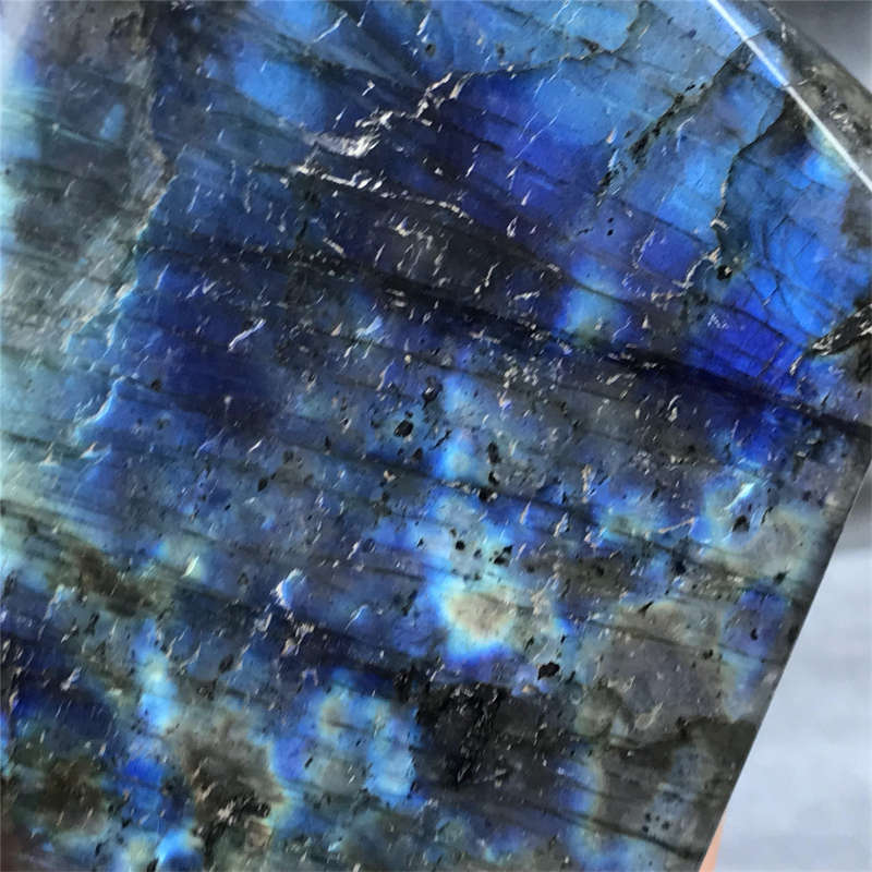 980g Natural Labradorite Quartz Crystal Spectrolite Mineral Reiki healing