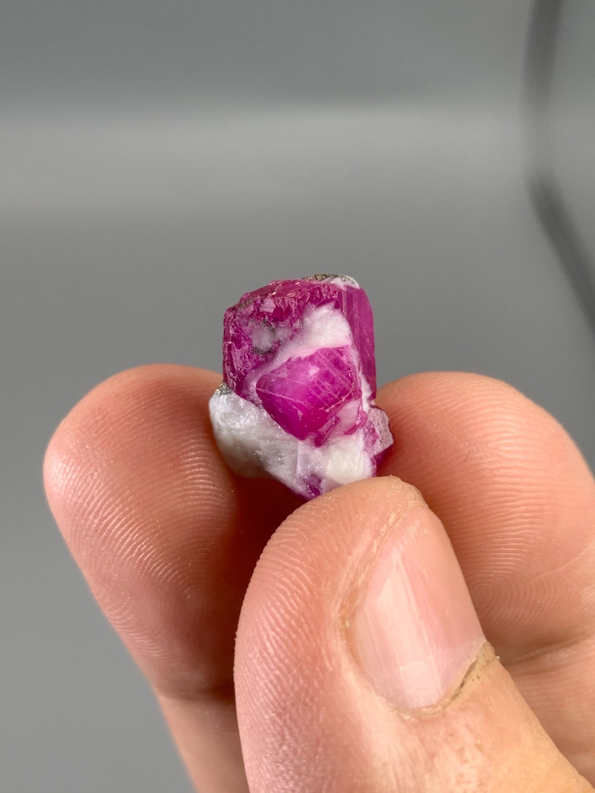 12.8ct Natural Ruby Crystal on Matrix Specimen – Jakdali Afghanistan Natural Gem