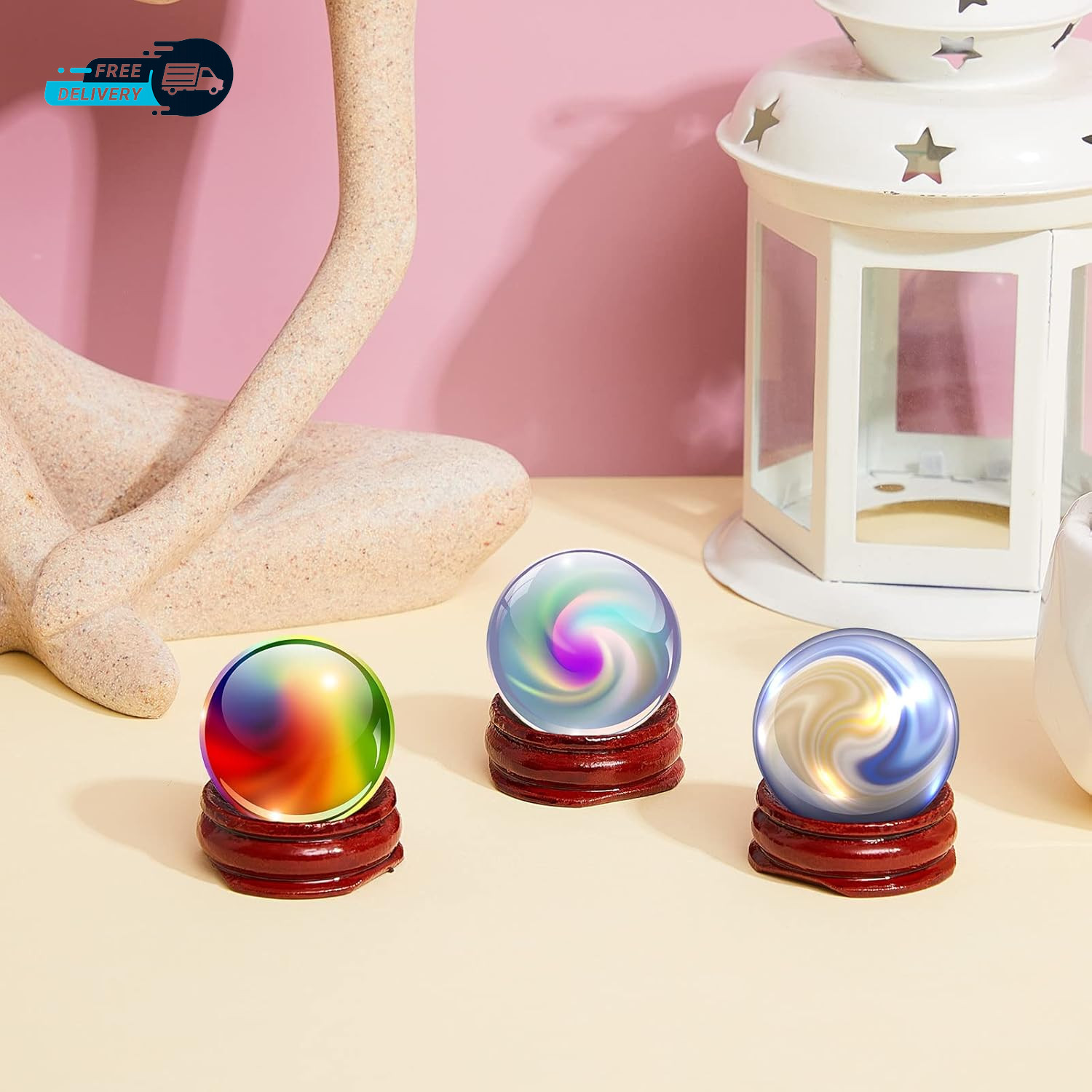 15 Pcs Sphere Stands Display Crystal Crystal Holder Wood Egg Ball Stand Stone