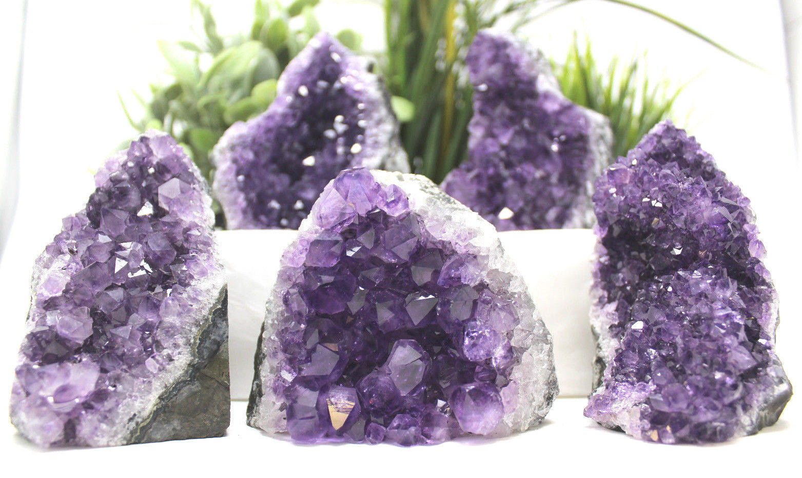 Stunning EXTRA LARGE Amethyst Cut Base Cluster Crystal Quartz Geode 12 oz – 1 lb