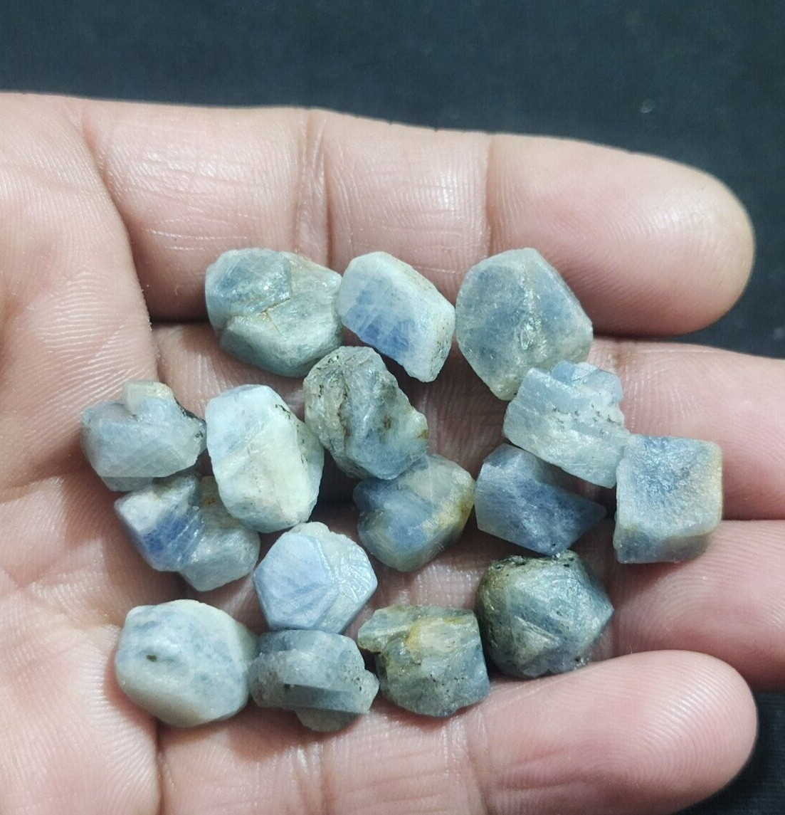 Fantastic Rare Madagascar Blue Sapphire Raw 214 Crt Size 12-16 MM Loose Gemstone