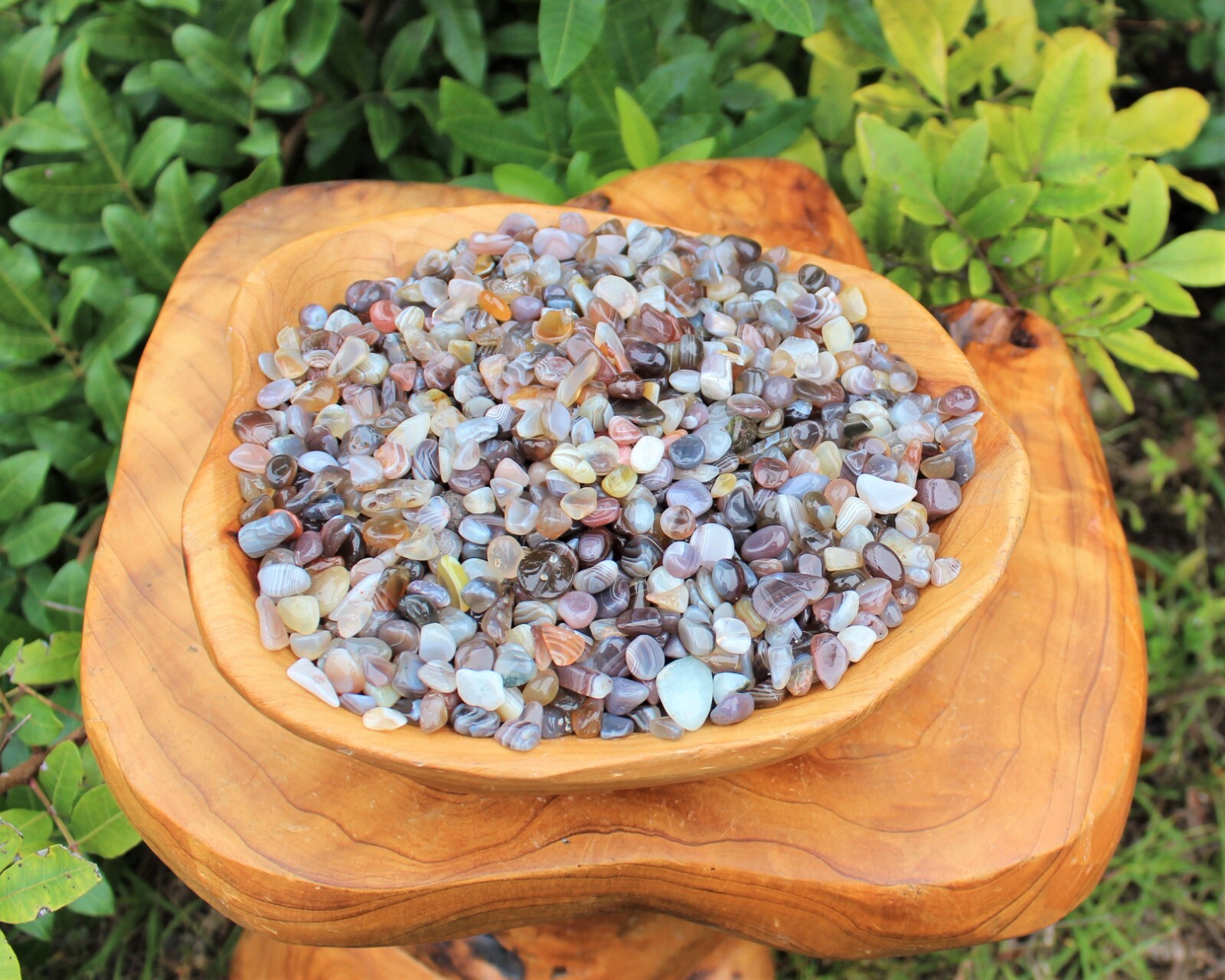 Botswana Agate Semi Tumbled Gemstone Mini Chips 5-15 mm Wholesale Bulk Lots