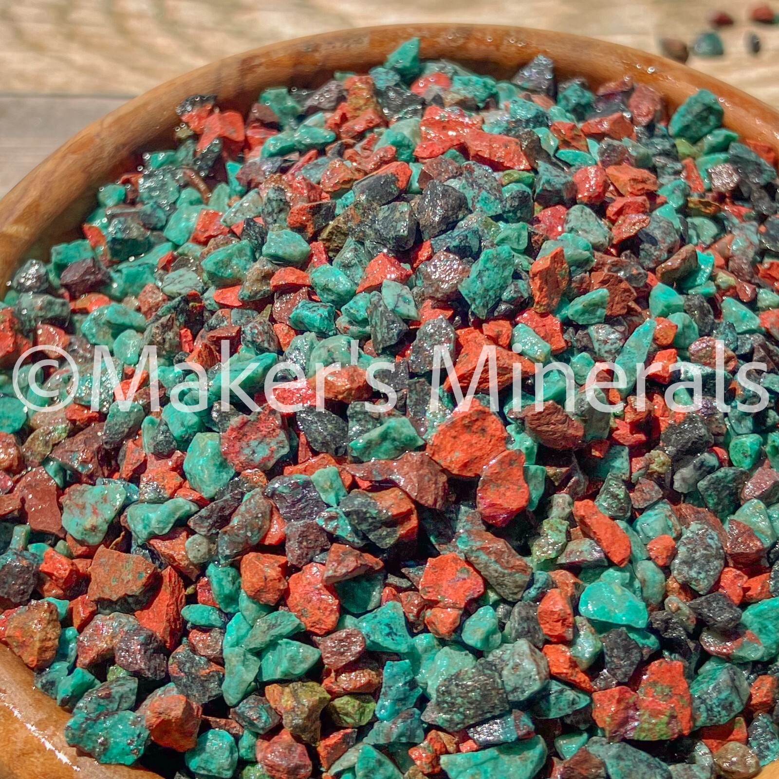 Crushed RARE Sonora Sunrise/Sunset Chips, 2mm-4mm for Inlay, Embellishments, Art
