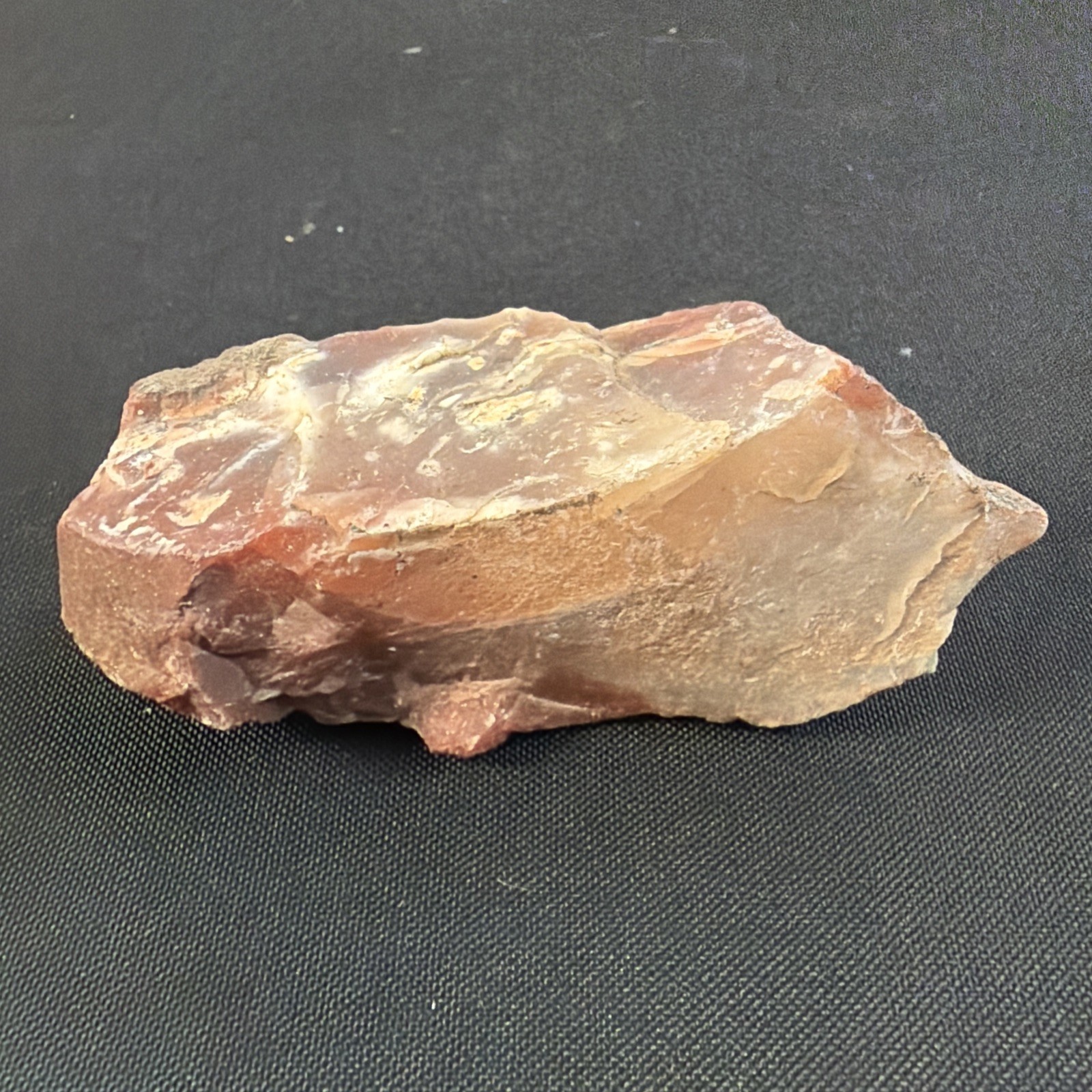 Beautiful Jasper Opaque Quartz Red Orange Uncut Natural Stone 194g G12