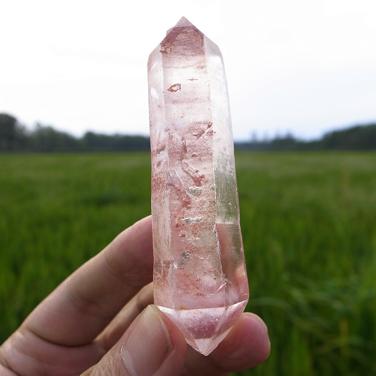 Manifestations!! Delicate PINK LEMURIAN QUARTZ + MASTER DT CRYSTAL+NATURAL VERY