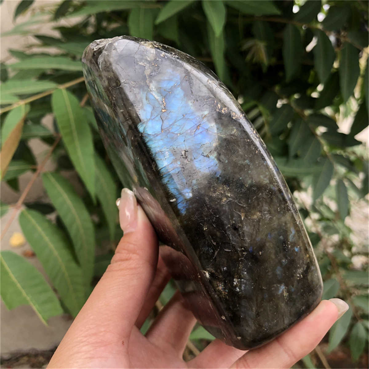 840g Natural Labradorite Mineral Quartz Crystal Mineral Reiki healing