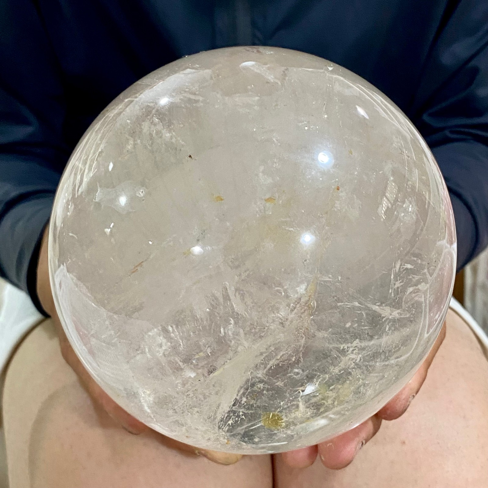 6.81LB Natural clear quartz sphere quartz crystal ball reiki Energy healing