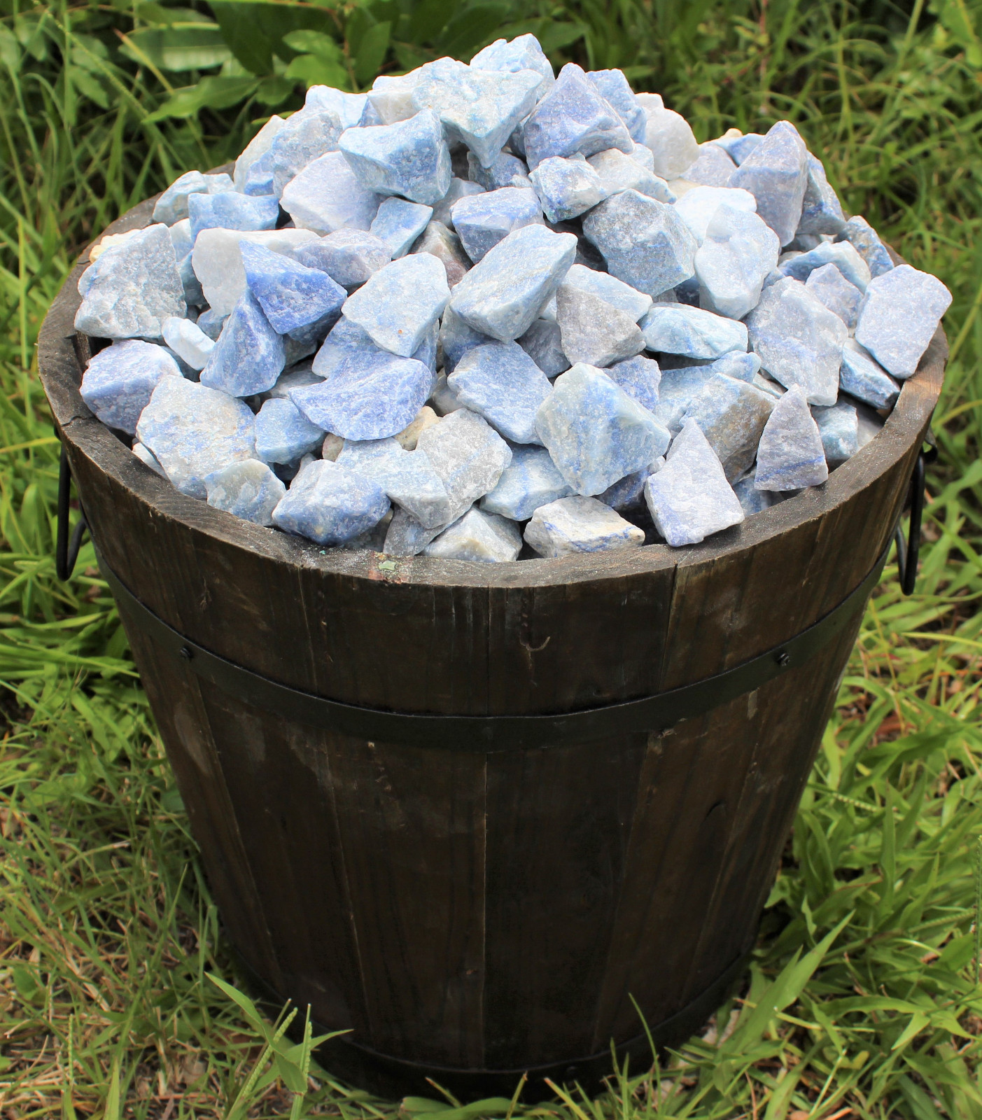 1/4 lb Bulk Lot Natural Blue Quartz Rough Crystal Gemstone Raw Tumbler Rock 4 oz