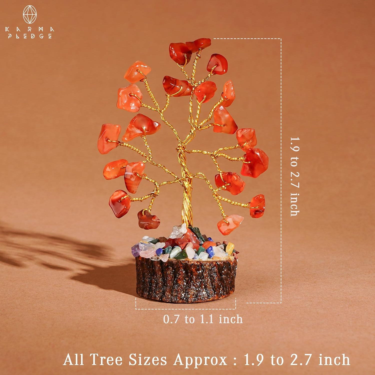 Crystal Tree Set of 12 Unique Birthday Gifts for Women, Sister, Mom, Home Office