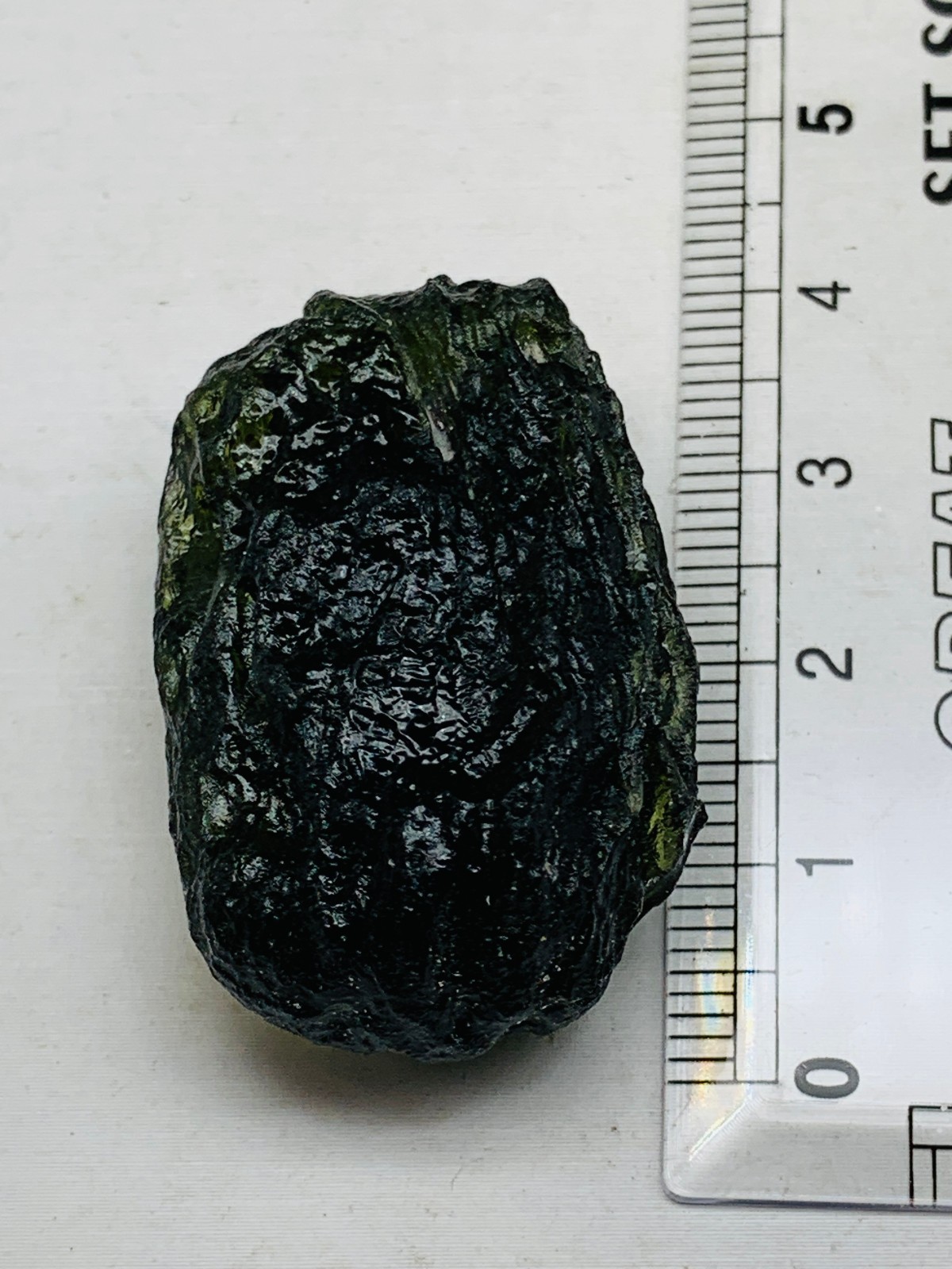 TOP Moldavite Raw Moldavite Crystal from Czech Republic PICcertificate 82CT