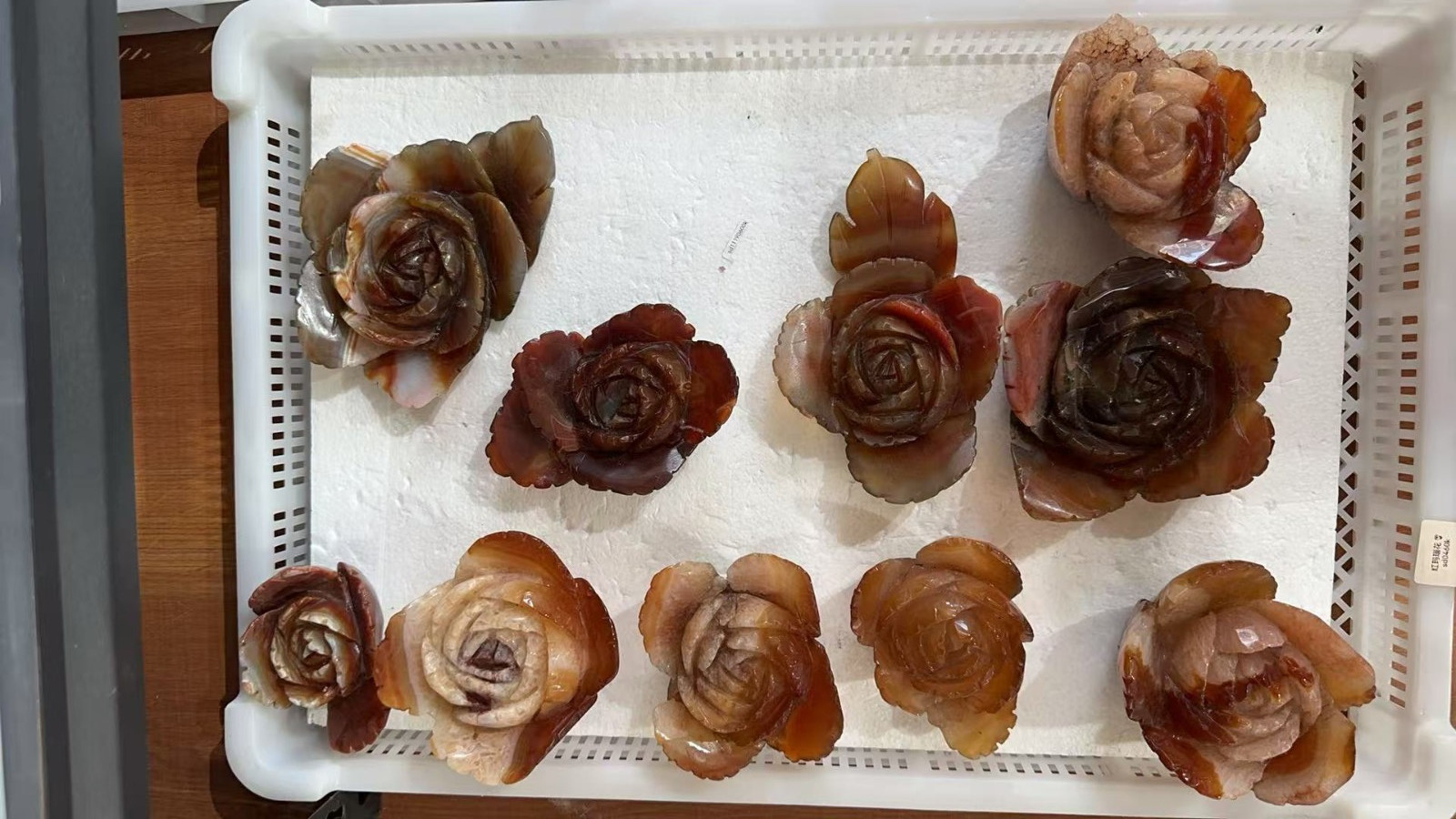 1pc Natural Agate Quartz Carved Flower Skull Crystal Reiki healing Decor Gift