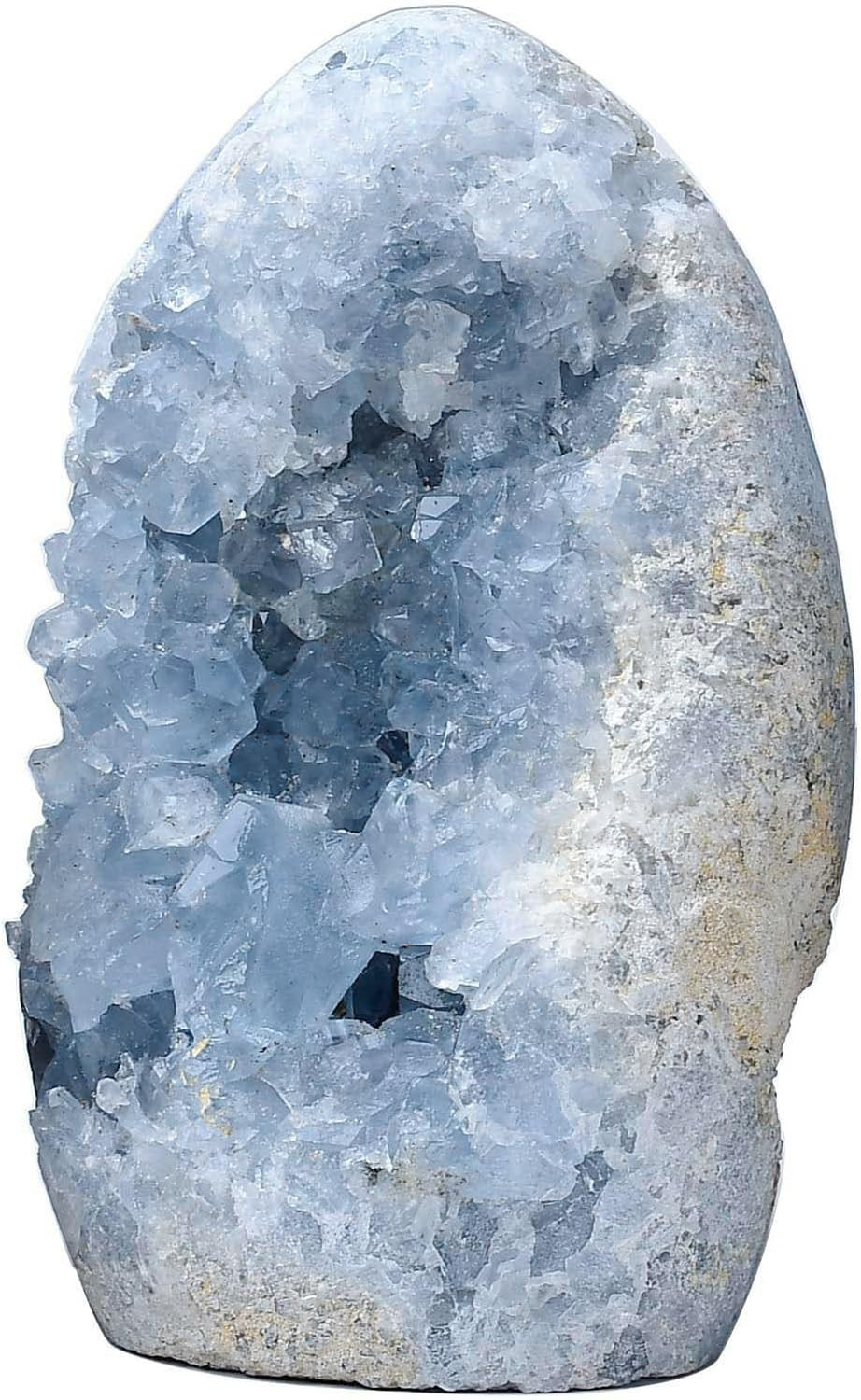 Natural Blue Celestite Cluster Geode Healing Crystal Stone Collection Mineral…