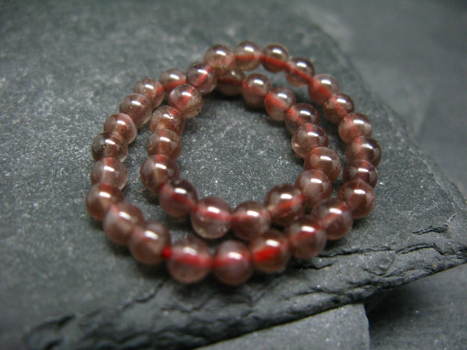 Scapolite Cats Eye Genuine Bracelet ~ 6 Inches ~ 4mm Round Beads