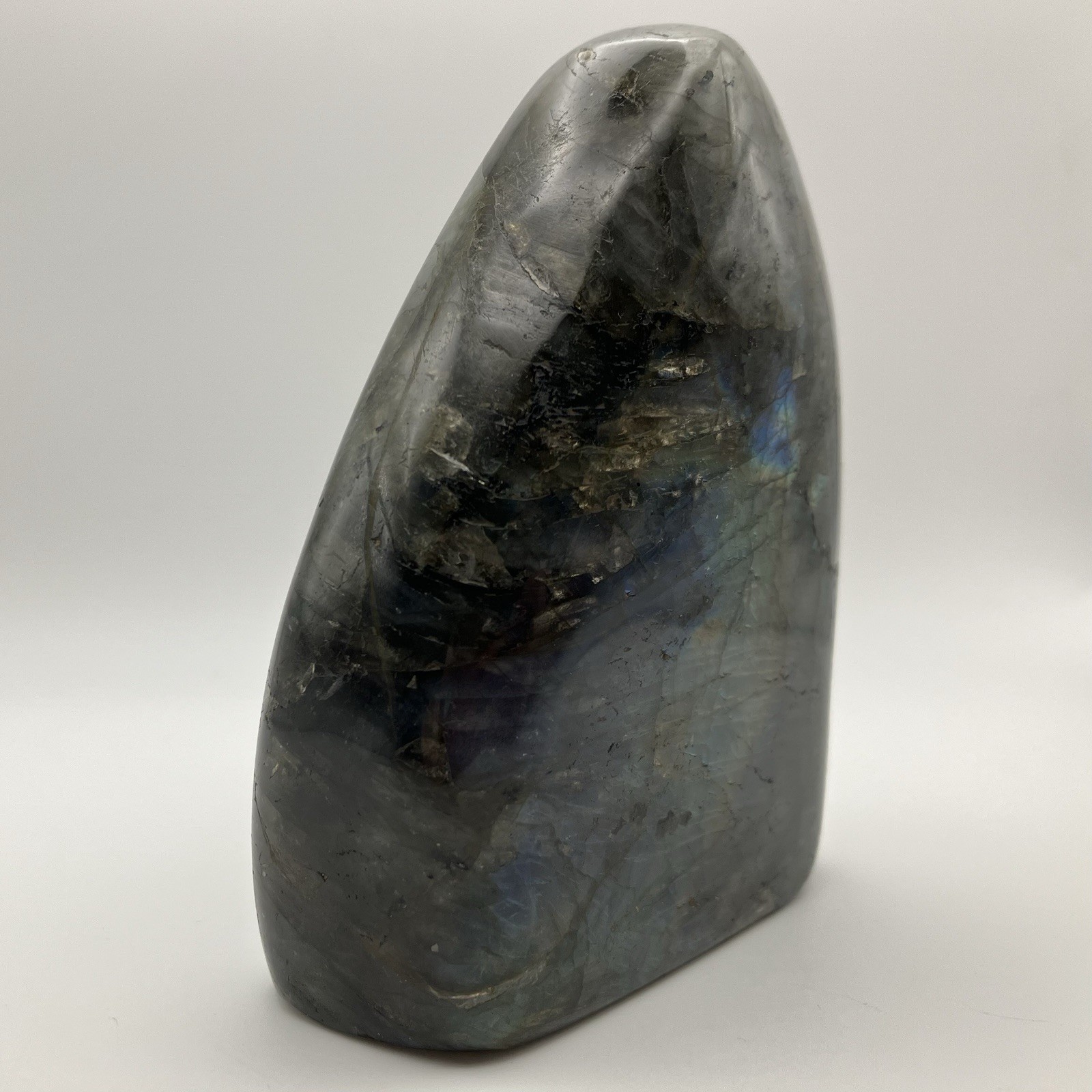 99mm XL 1+LB Rainbow Labradorite Freeform Tower Crystal Gemstone Specimen 504g