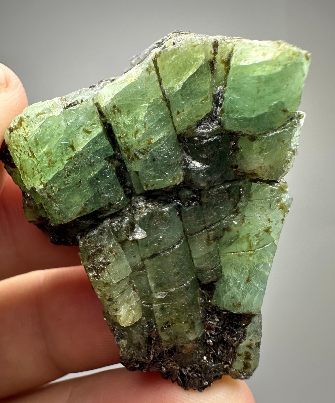104 Carat Full Terminated Top Green Chitral Emerald Crystals Clusters From @PAK