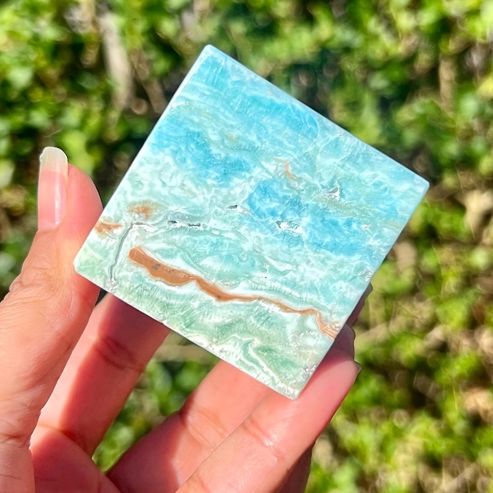 50mm Natural Hemimorphite Crystal Cube Ornamnet Quartz Healing Decor Gift 360g