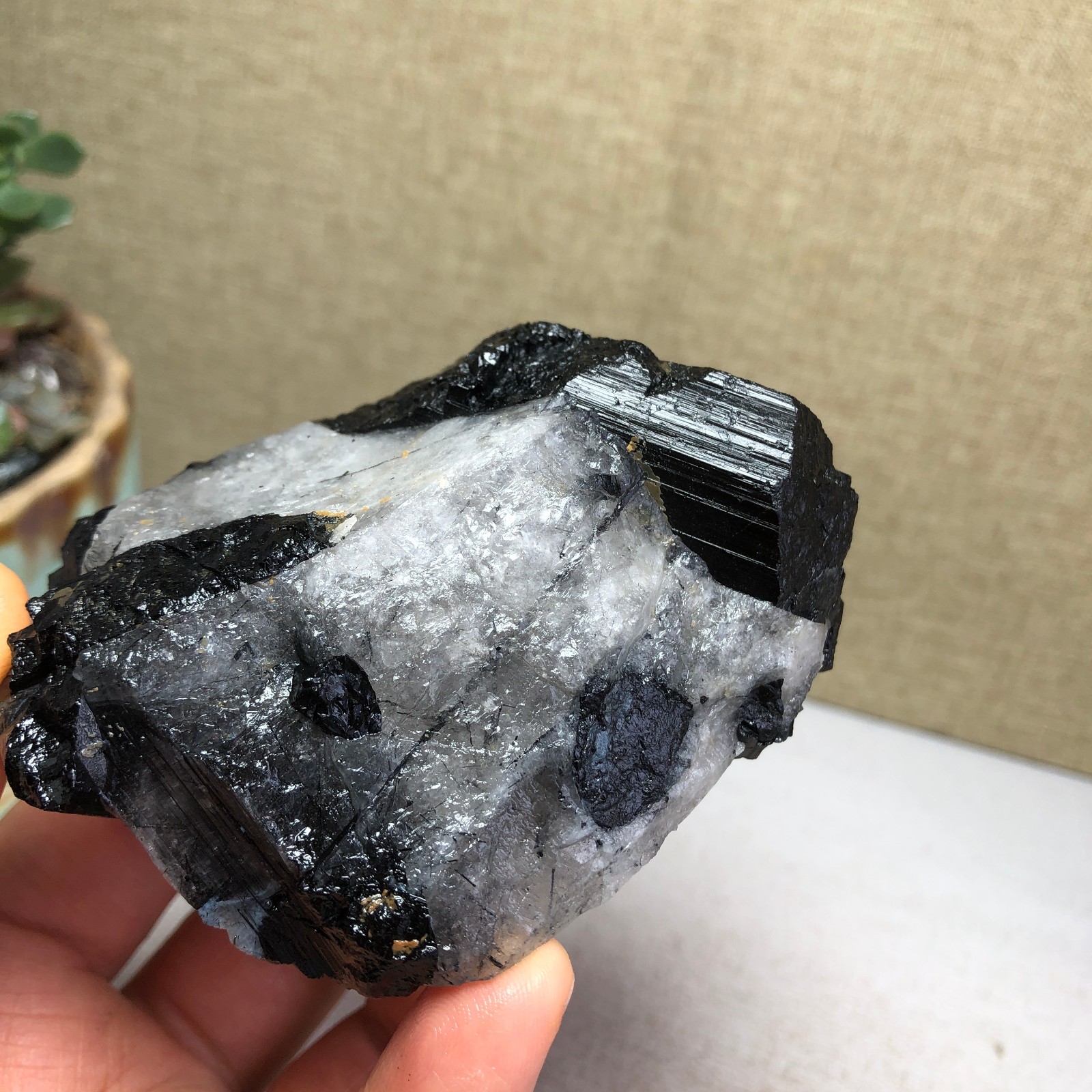 252g Natural tourmaline Crystal paragenesis gemstone original Specimen A4822