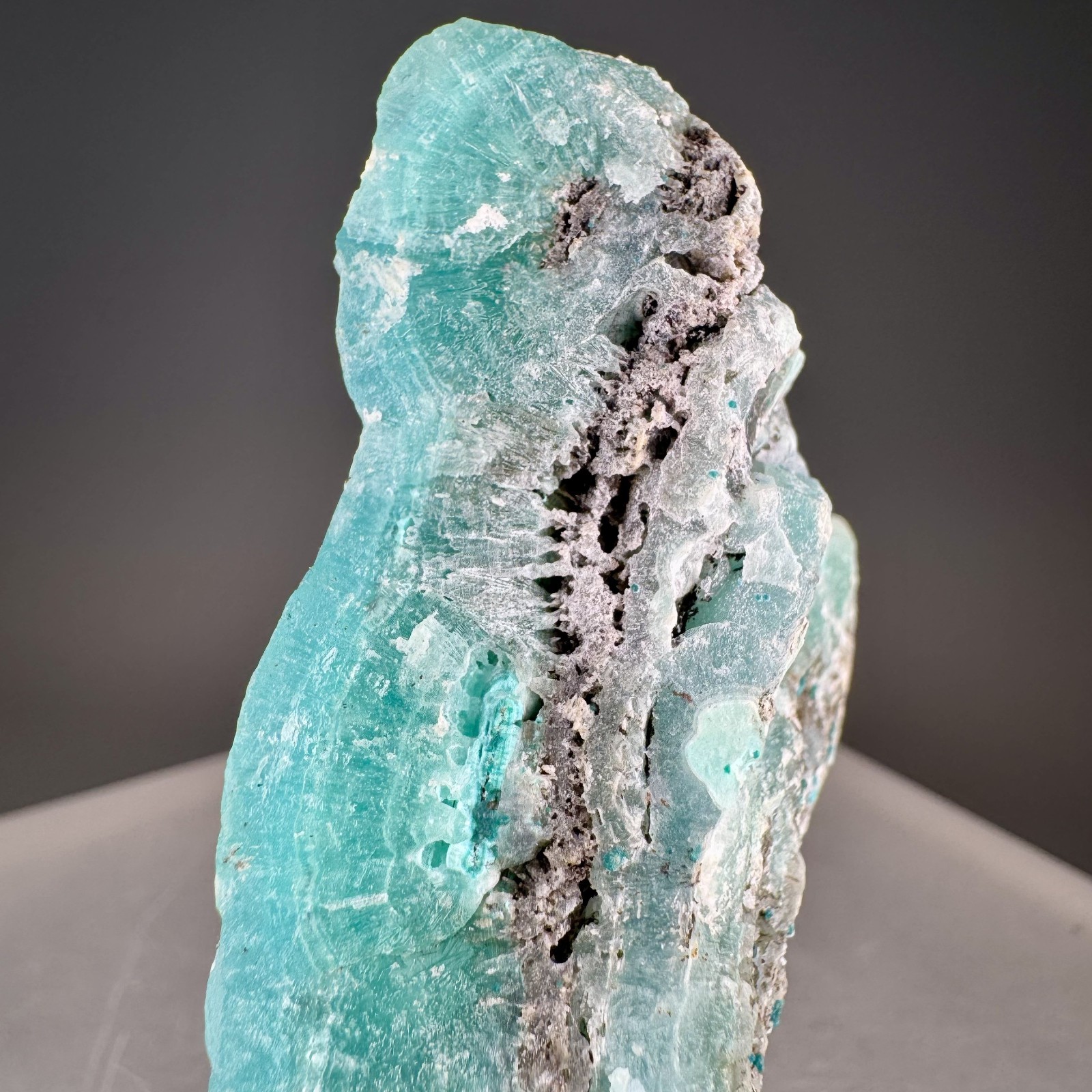 Vibrant Blue Smithsonite: Yanga Koubenza mines, Mfouati, Republic of Congo
