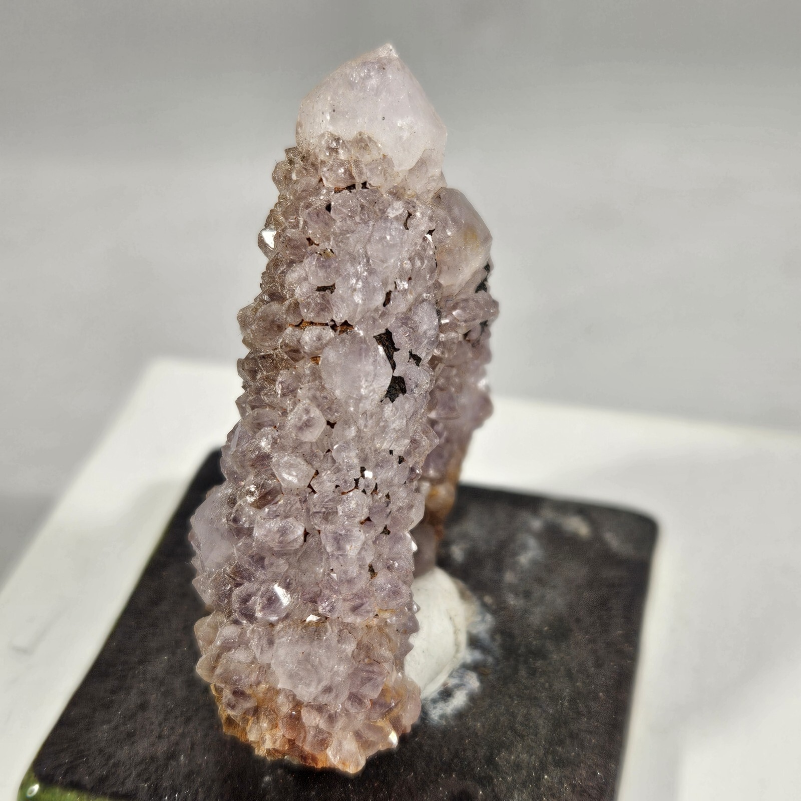 Cactus Quartz Mineral Specimen Amethyst Purple Lilac Spirt Crystal