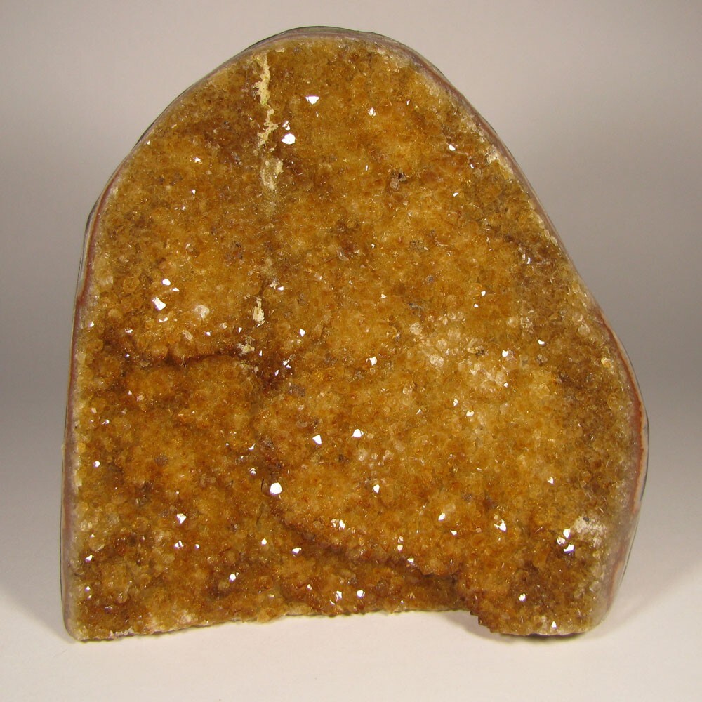 5.7″ Polished CITRINE Crystals Cluster Freeform Standup – Brazil – 4 lbs.
