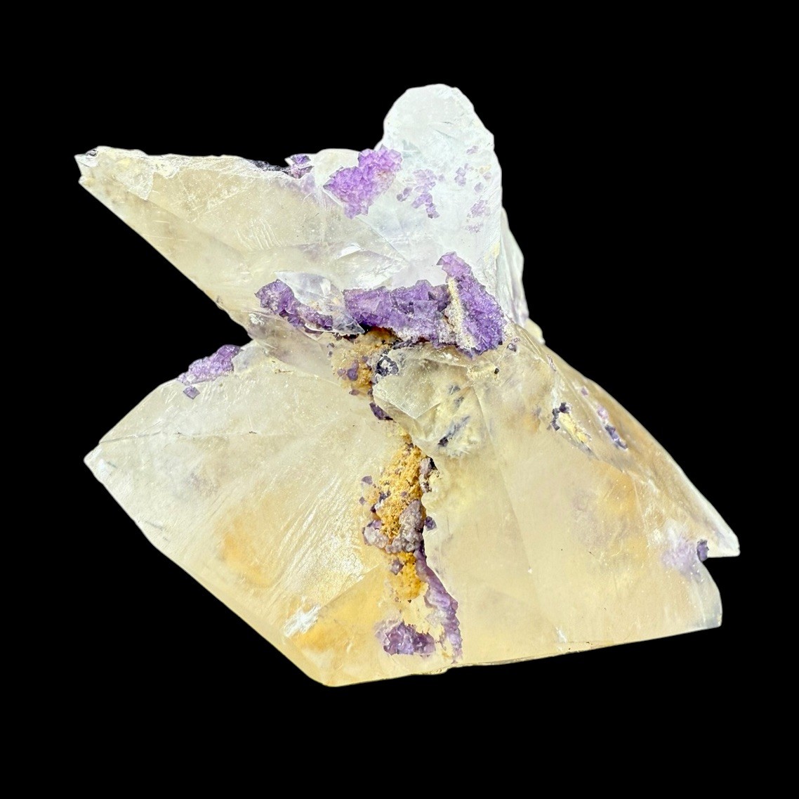 Fluorite & Calcite Xls: Faircloth Vein, Mundy’s Landing, Woodford, Kentucky 🇺🇸