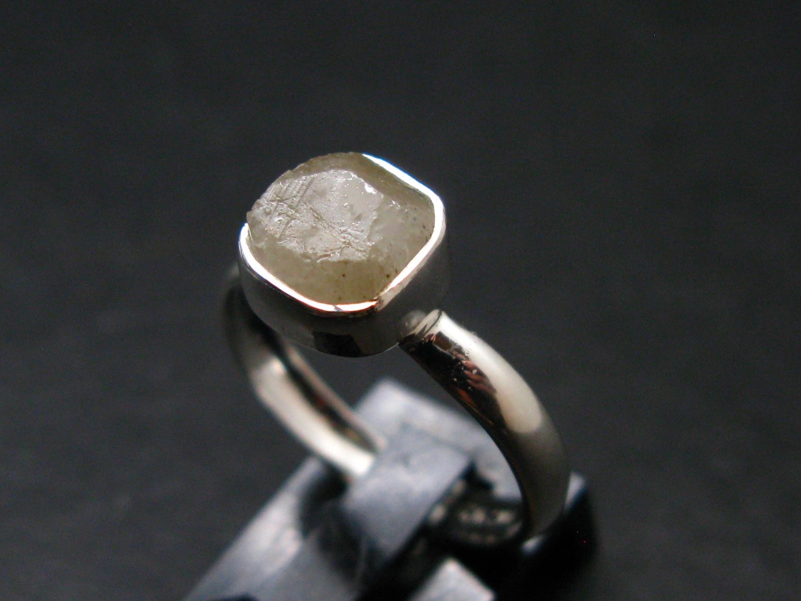 Phenakite Phenacite Crystal Silver Ring From Nigeria – Size 7 – 1.98 Grams
