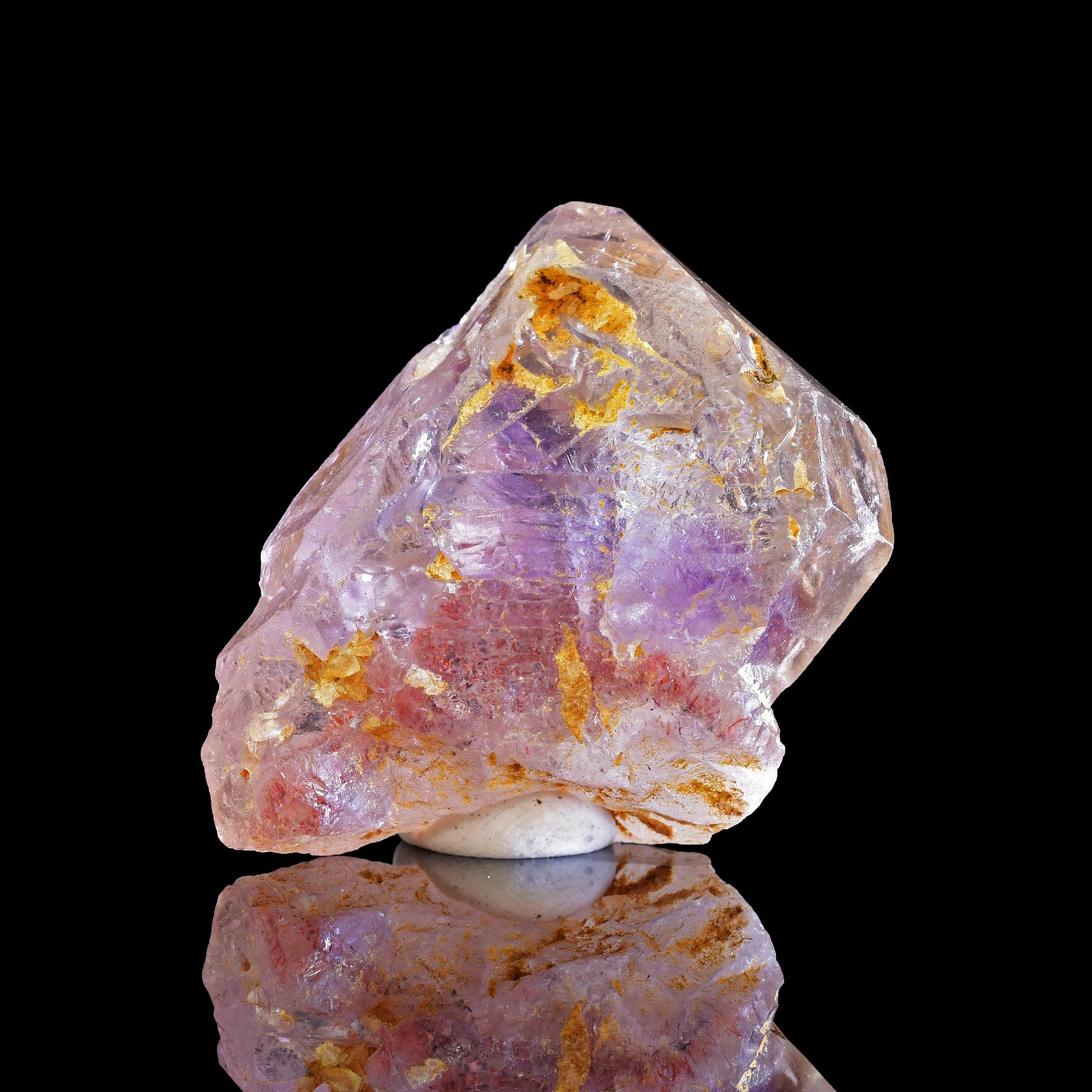 Rare Tibetan Super Seven Nirvana Ice Amethyst Smoky Quartz Fenster Crystal