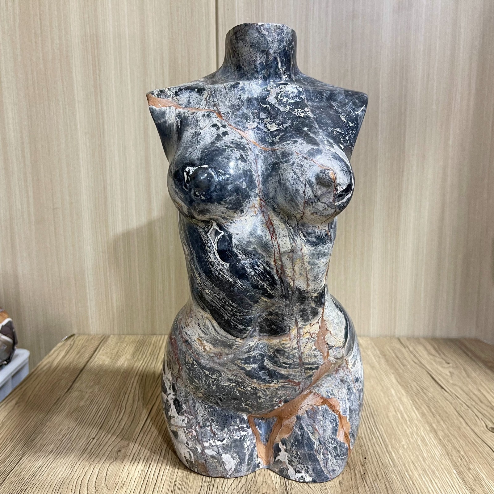 26.73LB big！Natural Pablo Picasso quartz carved crystal Energy female model