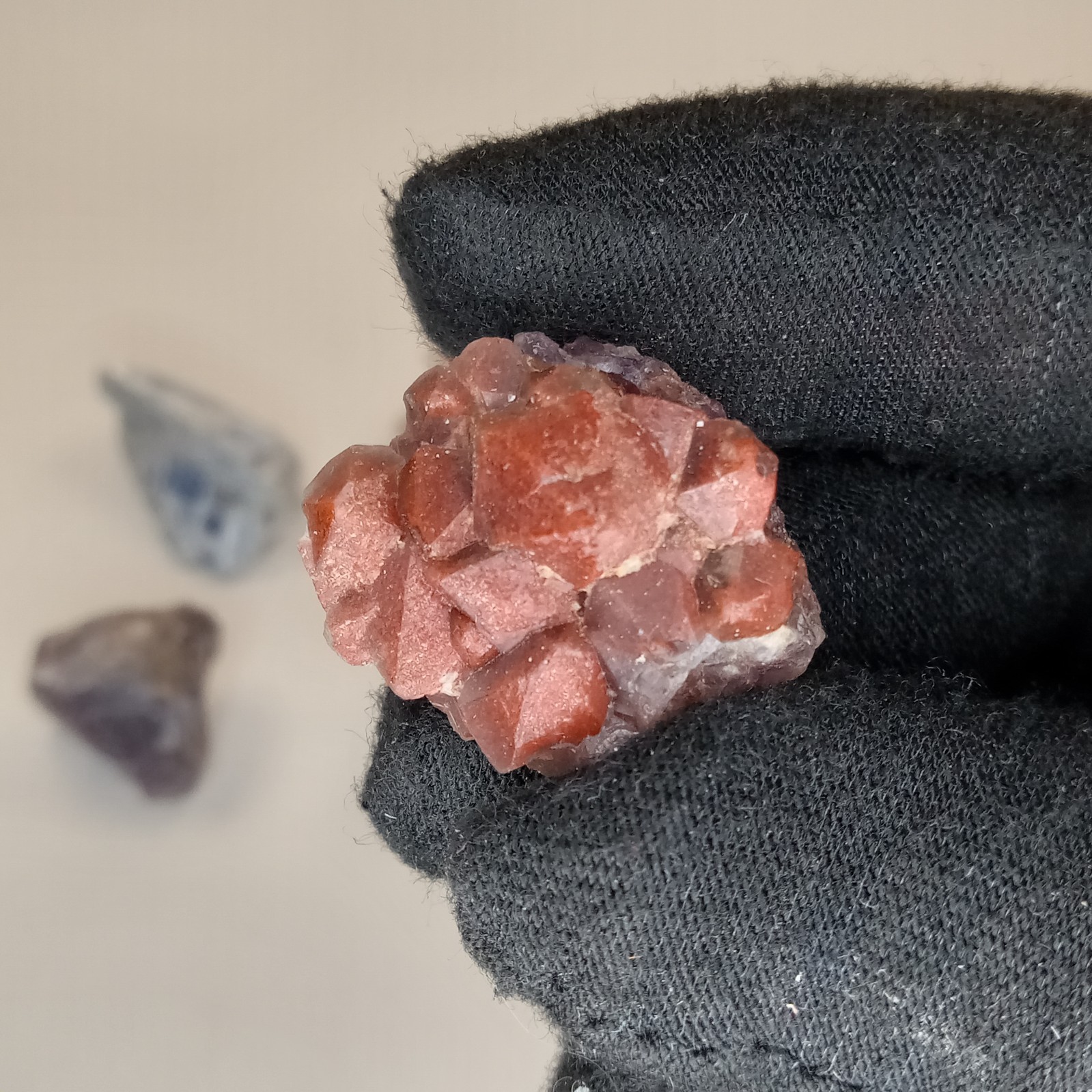 Mixed Mineral Specimen Lot 6pc Kyanite Apophyllite Garnet Stilbite I12