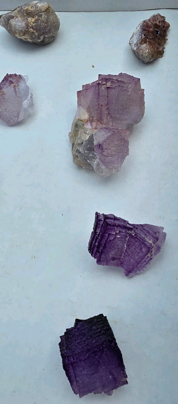 💜Navidad Mine Purple Fluorite Collection Flat💜