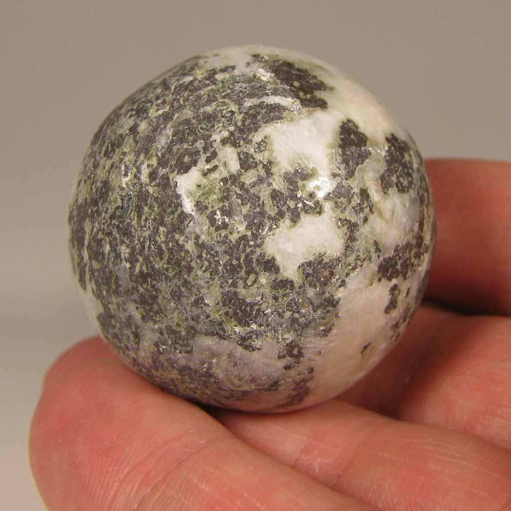 38mm Blue LARIMAR Polished Gemstone Sphere Ball w/ Stand – Dominican Republic