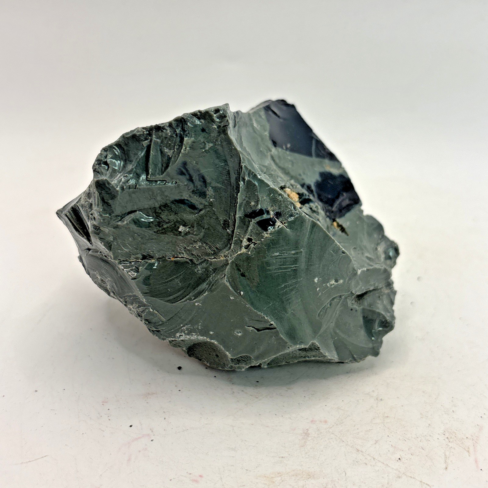 Beautiful Spider Web Obsidian Specimen 292 Grams Almost All Gray