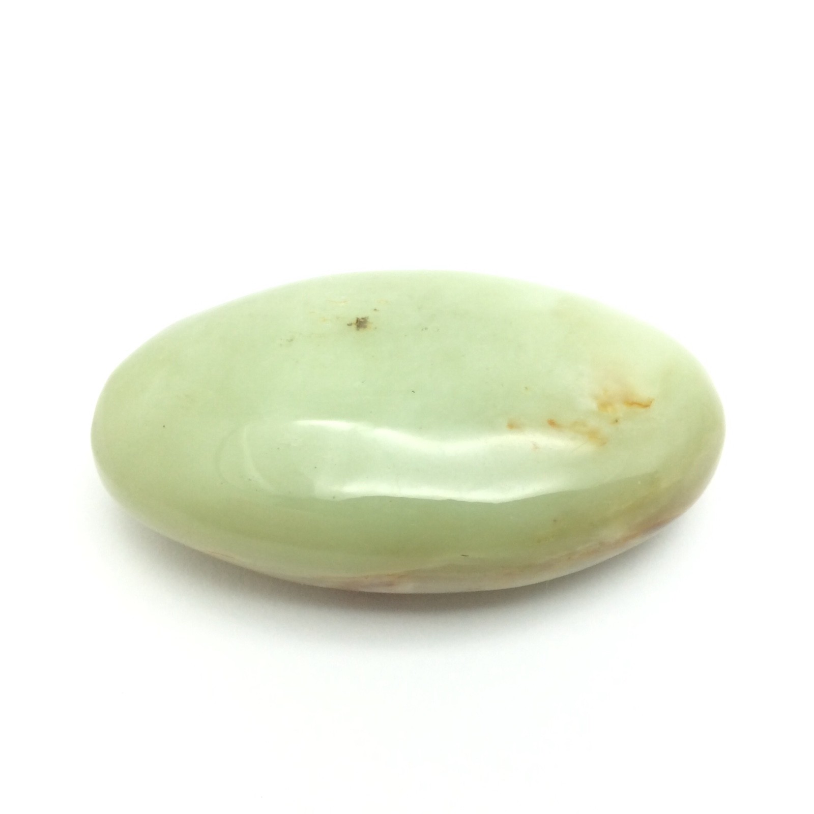 Siberian Jade Pebble Pistachio Green Brown Nephrite Jade Stone Siberia #18