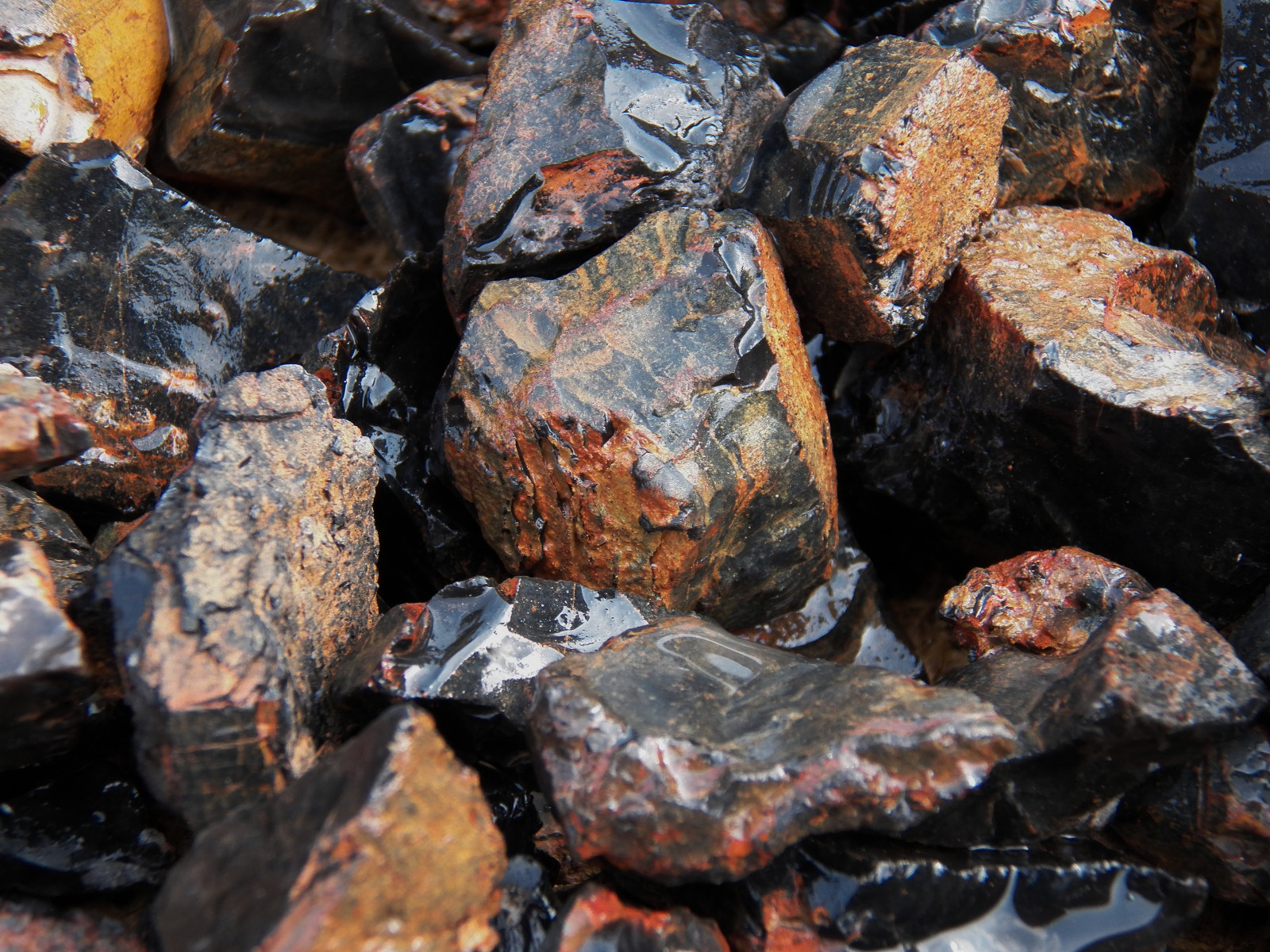 500 Carat Lots of Black Onyx Rough – Plus a Very Nice FREE Faceted Gemstone