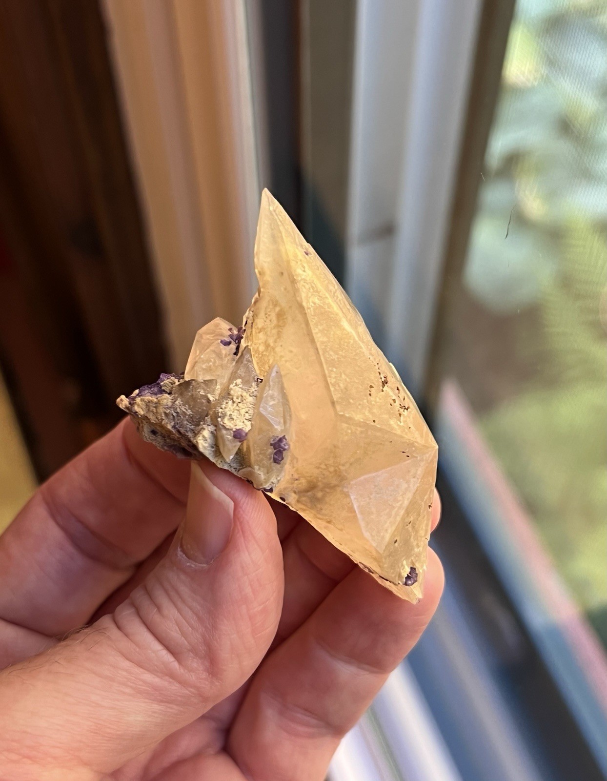 Calcite with Fluorite Mundy’s Landing Kentucky *Remarkable Twinning *Watch Video