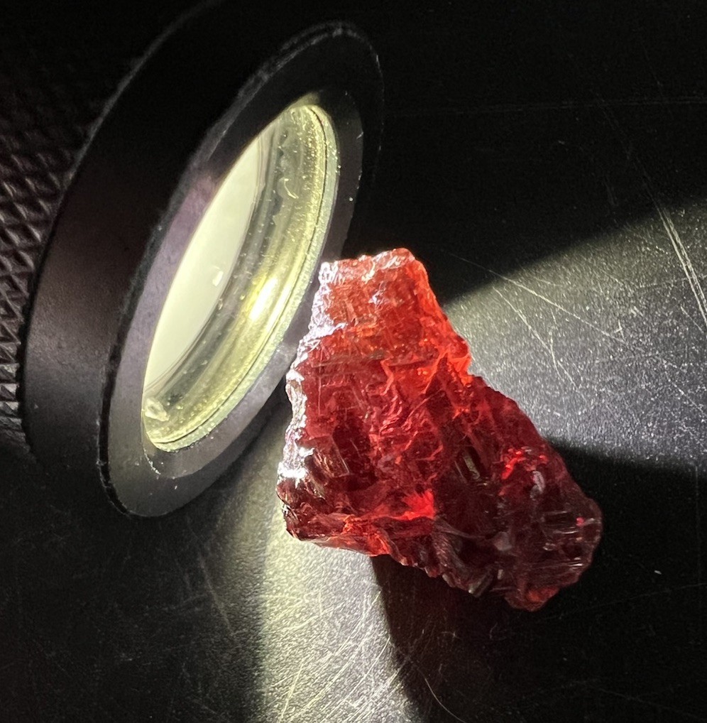 Spessartine Garnet from Brazil 5/8″x 1/2″x 5/8″ Item Z035