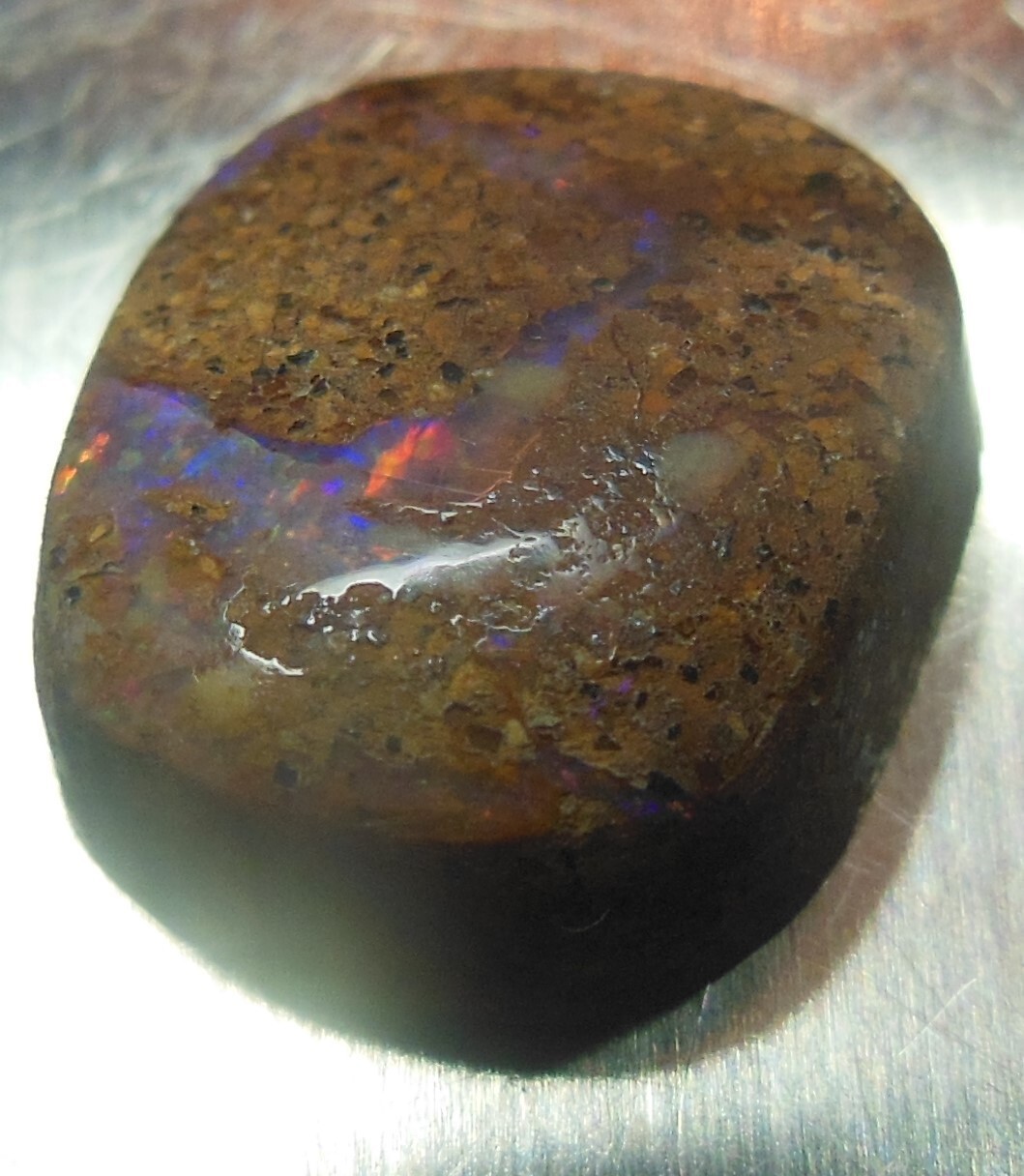 3.75ct Australian Boulder Opal, Natural Matrix, Stone, Rock Collector Piece