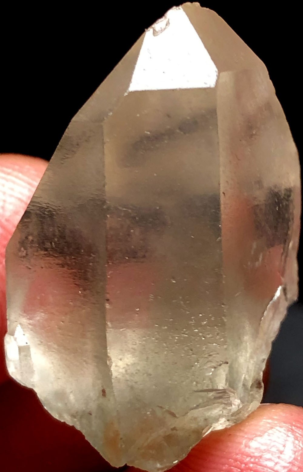 65ct Himalayan RARE Natural Lemurian Quartz Lemuria Crystal Point &pyramid t781