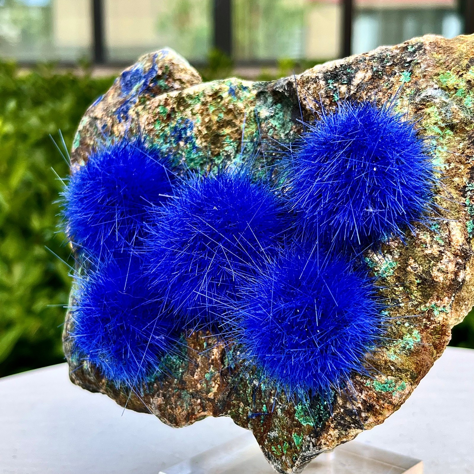 2.93LB Blue Natural Goethite Crystal Quartz Energy Ore Healing Mineral Specimen