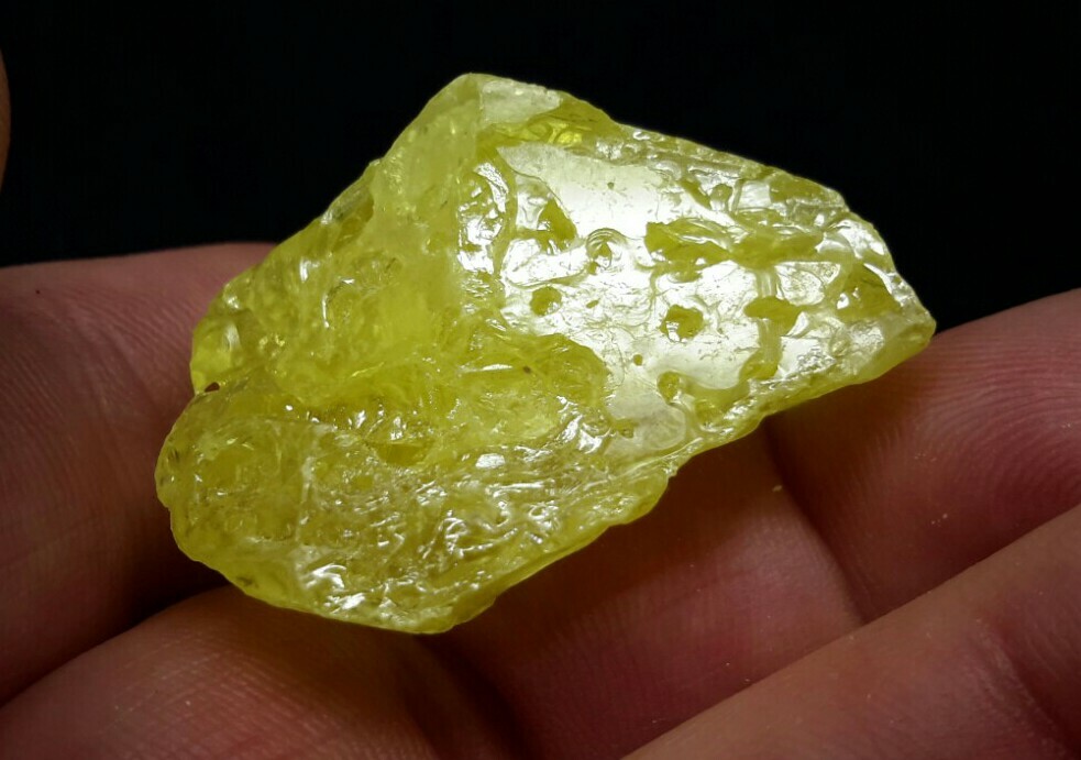 36mm SULPHUR CRYSTAL from El Desierto Mine, San Pablo de Napa, Bolivia