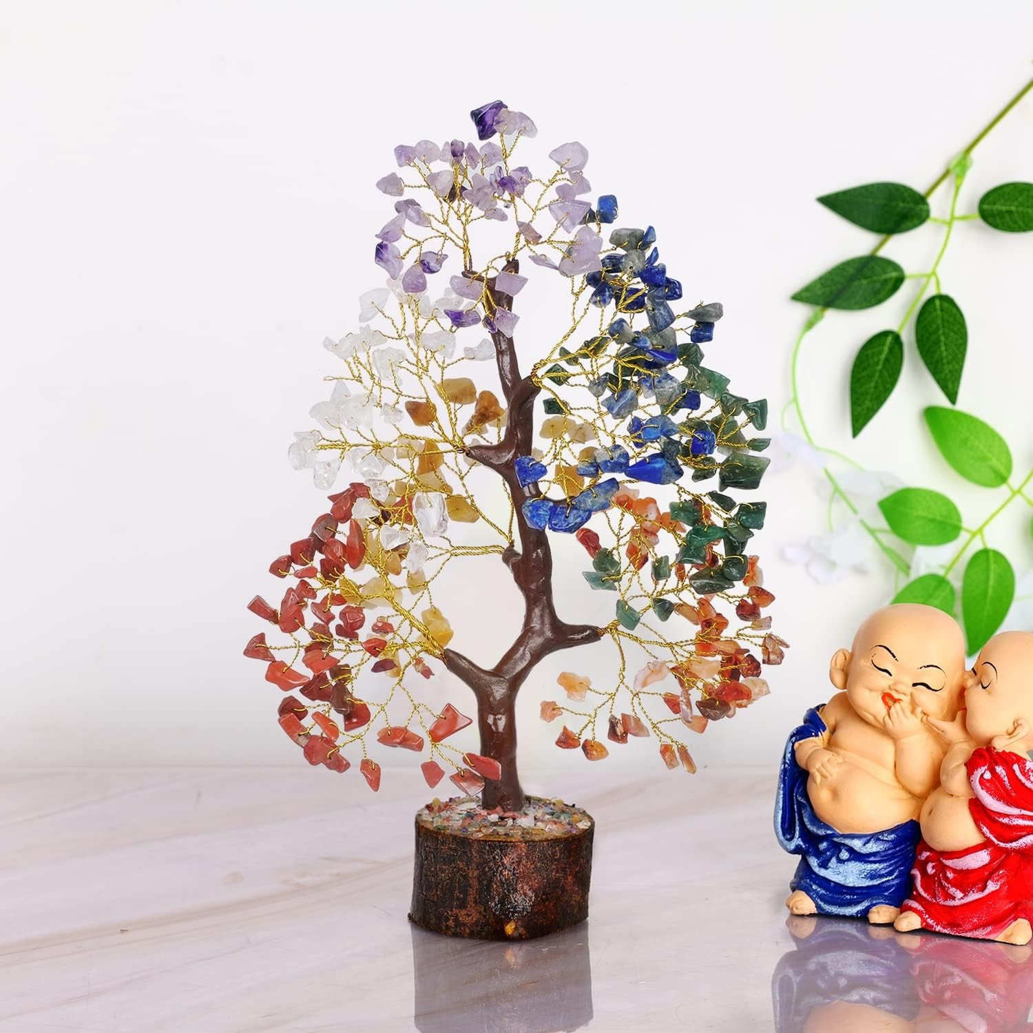 YATSKIA 7 Chakra Tree of Life – Crystals and Healing Stones | Birthday Gifts | C