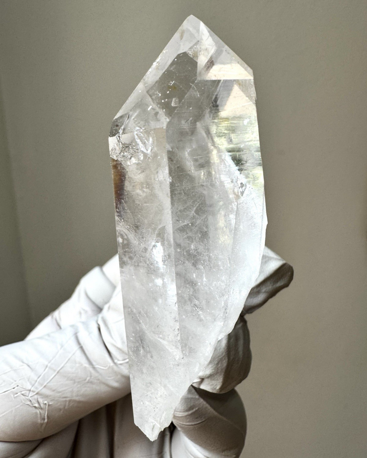 “Ice Window”Hashupi Himalayan Quartz Lemurian Lines High-Clarity Akashic Crystal