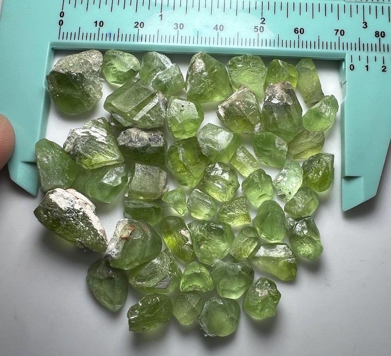 270 Carat Faceted cut Grade Green Peridot Crystals From PAKISTAN