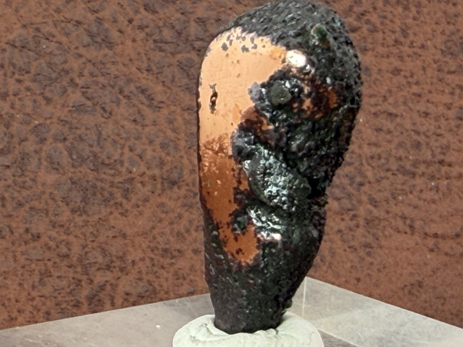 Natural Oxidized Green Glacial Float Copper with Buffed Finish, Michigan 24.9g