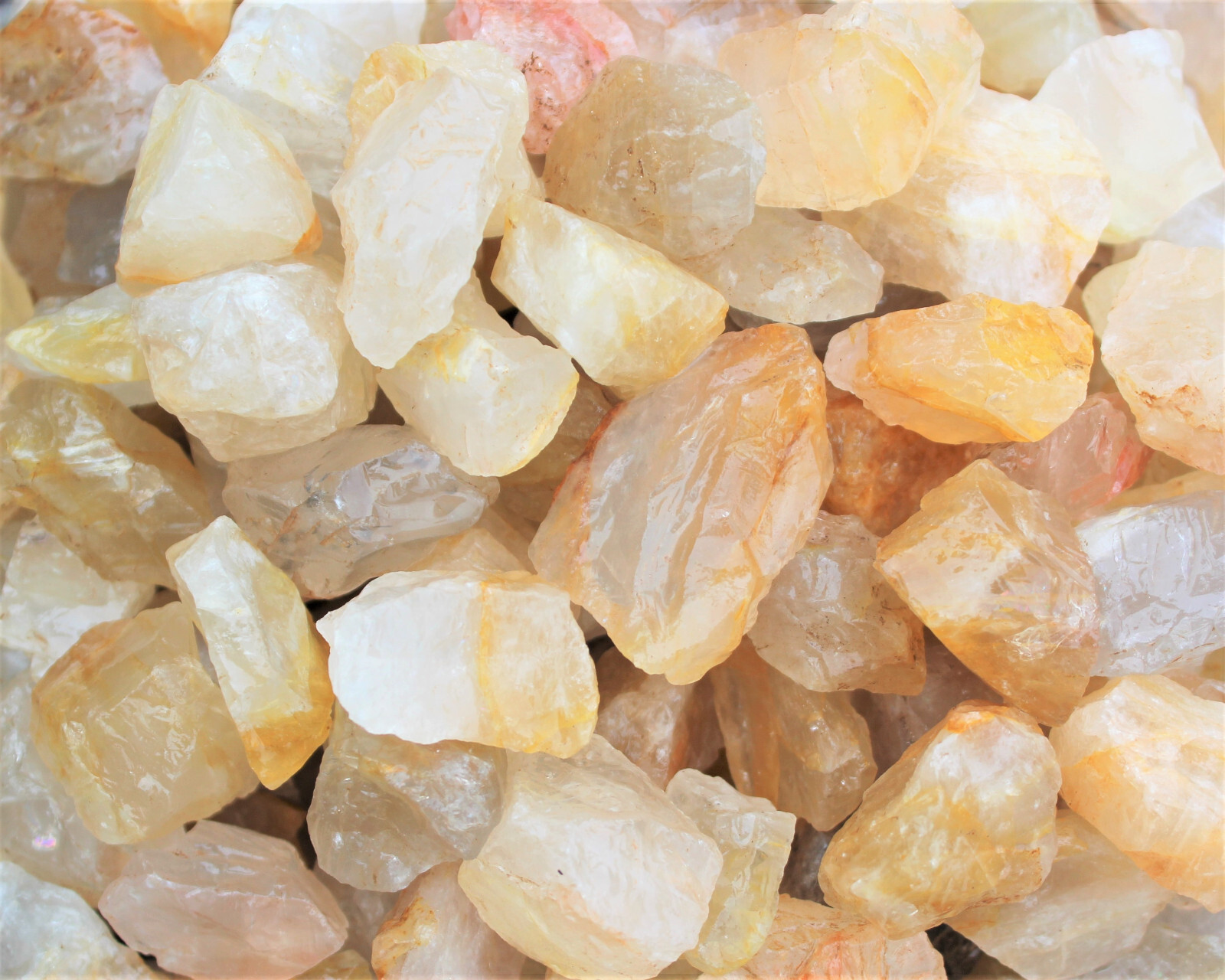Golden Healer Quartz Rough Natural Crystals Wholesale Lots (Raw Golden Quartz)