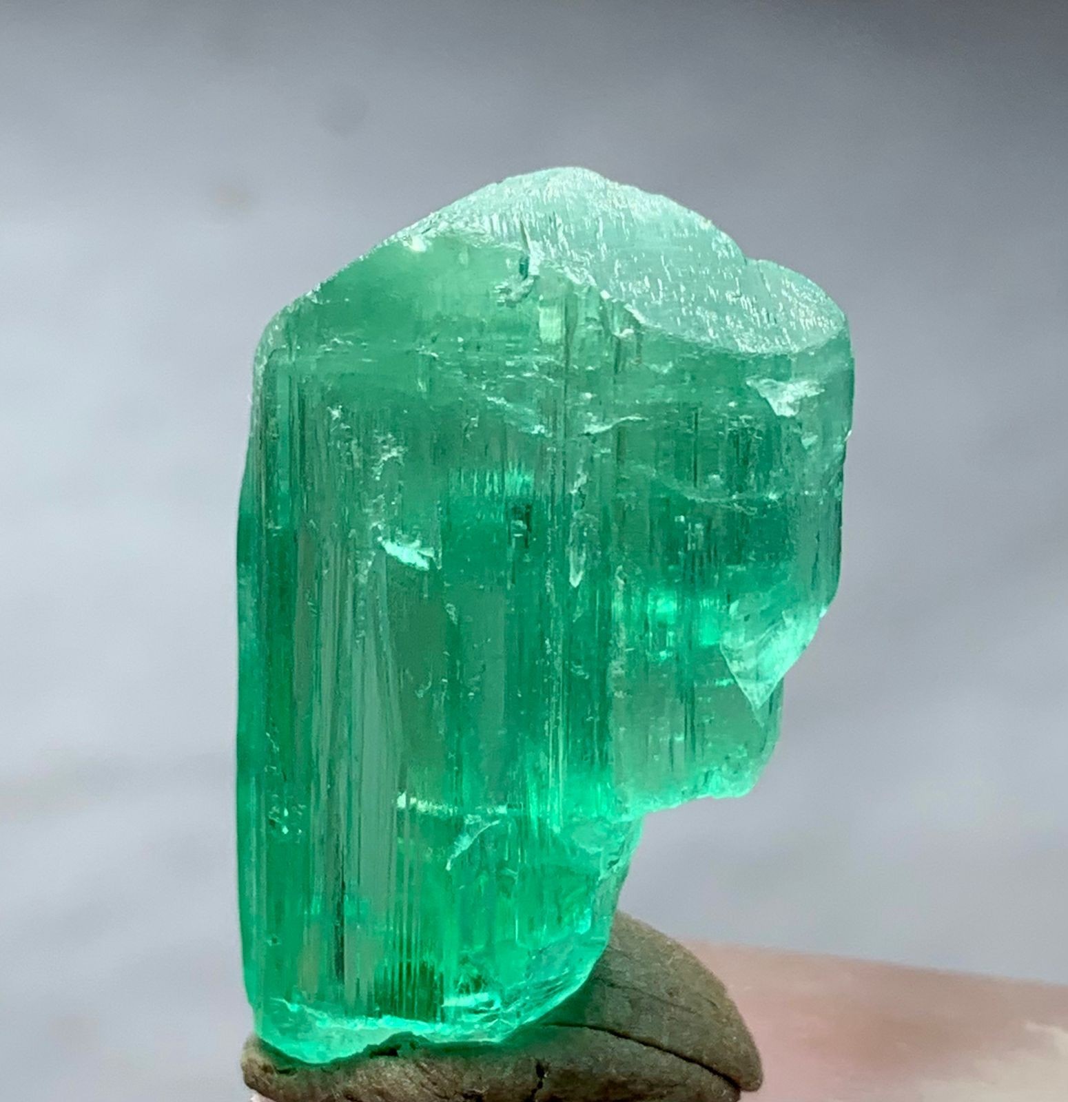 40 Carat Green Kunzite Crystal From Afghanistan
